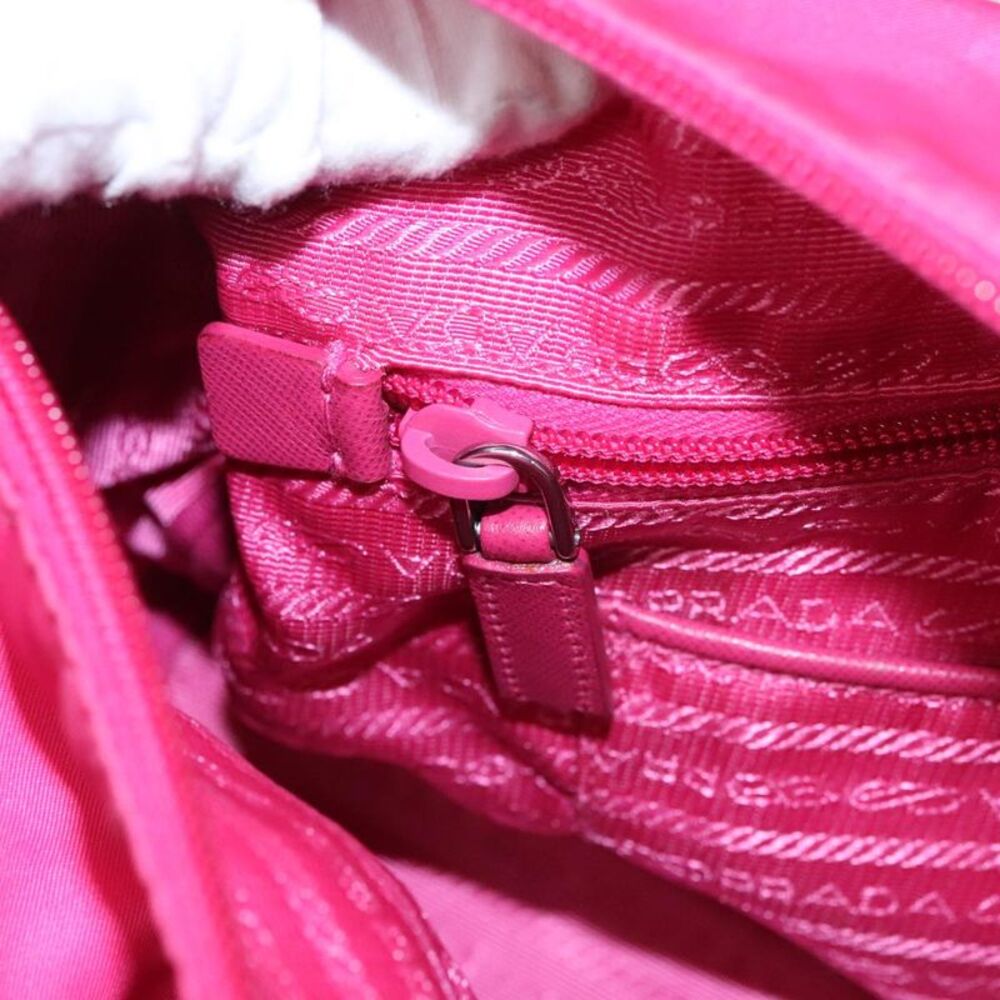 Prada Tessuto Pink Synthetic Handbag (Pre-Owned) - Picture 13 of 16